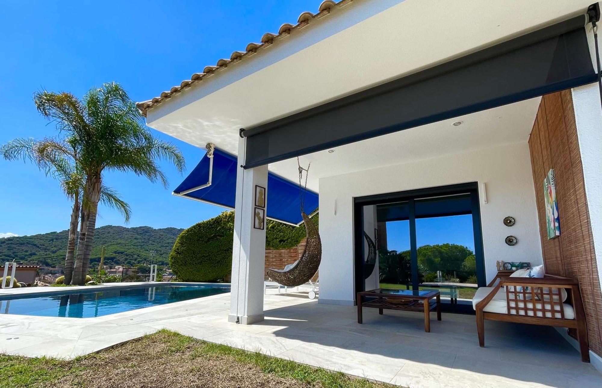Palm Maresme - Suite With Bathroom And Terrasse With Ocean Views In A Private Villa Vilassar De Dalt ภายนอก รูปภาพ